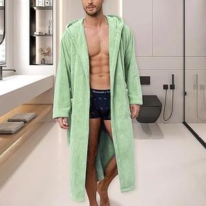 Bata de Baño de Franela Tejida Sexy para Hombre y Mujer, Ropa de Casa ODM, Pijama Cálido de Invierno para Verano y Primavera - Product Image 3