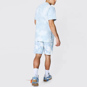 New Design Summer 2-Piece Breathable Thin Quick Drying Sportswear Men's <b>Set</b> with Short Sleeve Top and Sport Shorts - Product Image 3