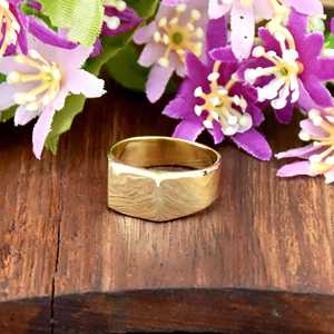 Élégante bague signet en or vermeil 18 carats, fine bague en argent sterling 925, faite à la main, style bohème, bijou raffiné pour femme - Product Image 2