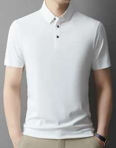 Polo de golf personnalisé en coton et polyester, tissu sergé, pour hommes et femmes, collection été 2025, vente en gros - Product Image 6