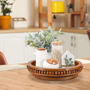 ถาดไม้มะม่วงดีไซน์หรูหรา ถาดหมุนแบบ Lazy Susan ผิวเรียบเนียน ทำด้วยมือ 100% อเนกประสงค์สำหรับโต๊ะครัว ตู้เก็บของ - Product Image 6