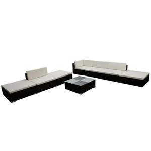 Conjunto de Muebles de Jardín en Color Crema, Blanco y Marrón - Product Image 3
