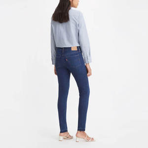 Jean cargo en denim pour femme, coupe droite, taille haute, style sportif, respirant, effet peint, 100% polyester, personnalisable, vente en gros - Product Image 3