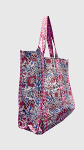 Sac fourre-tout en coton brodé de fleurs, style bohème, ouvert en dessus, sac de shopping toutes saisons - Product Image 4