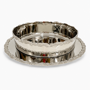 Assiette et bol à chocolat en argent de luxe, design haut de gamme, accessoires à chocolat personnalisables, fournisseur, tailles et couleurs personnalisées disponibles - Product Image 1