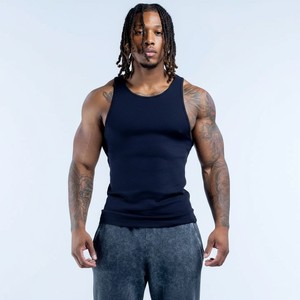 Chalecos Deportivos de Algodón con Logo Personalizado al por Mayor, de la Mejor Calidad, para Hombre, Ajustados, de Secado Rápido, para Gimnasio y Entrenamiento, Camisetas sin Mangas Sólidas para Hombre - Product Image 3