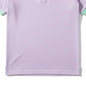 Chemise Homme Style Vintage en Tissu Tricoté Toile Unie Respirante à Manches Courtes avec Broderie Logo Personnalisé Rétro Business - Product Image 3