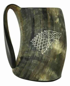 Handcrafted Modern Horn Beer Mug-Leak Proof Large Capacity <b>Portable</b> Dishwasher & <b>Microwave</b> Safe Unisex Home Use Gift - Product Image 6