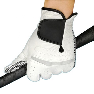 Gant de golf en cuir Cabretta souple de qualité supérieure, respirant, avec poignées ergonomiques, logo personnalisable – Fournisseur direct d'usine - Product Image 2