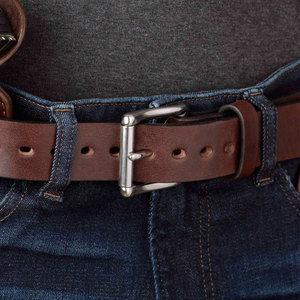 Cinturones de Cuero Personalizados Casuales con Hebilla de Acero, Ligeros, de Color Sólido, Alta Resistencia e Impermeables - Product Image 3