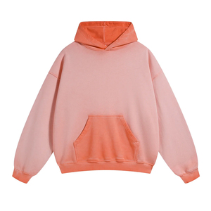 Sudadera con Capucha de Algodón 100% French Terry, Estilo Casual Urbano, con Logotipo Personalizado, Lavado Ácido, para Hombre, Venta al Por Mayor - Product Image 1