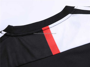 ชุดเสื้อฟุตบอลสโมสรใหม่สำหรับผู้ชาย ชุดยูนิฟอร์มฟุตบอลสำหรับผู้ใหญ่ ชุดฟุตบอล 100% โพลีเอสเตอร์ ลายทาง ปักชื่อและหมายเลขได้ - Product Image 4