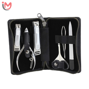 Professional Multi-function Stainless Steel Manicure <b>Pedicure</b> <b>Set</b> Cuticle Nipper Cutter Clipper Toenails Natural Leather Box OEM - Product Image 5