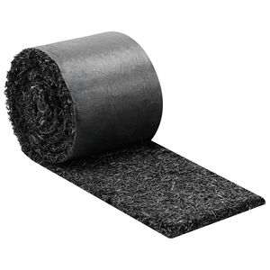 Rotolo di Tappeto in Gomma Riciclata 140 x 4,5 Pollici, Barriera per Fiori dall'Aspetto Naturale, Pali per Bordo Giardino, Bordura Permanente per Pacciamatura, Forniture per Giardino - Product Image 1