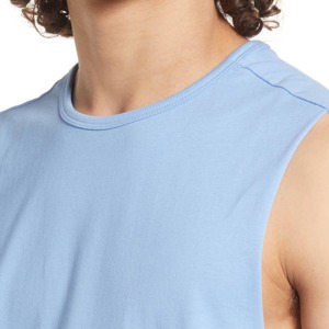 Camiseta sin Mangas para Hombre de Alta Calidad, Tejida, Informal, Ligera, 100% Algodón, Personalizable, Superventas - Product Image 3