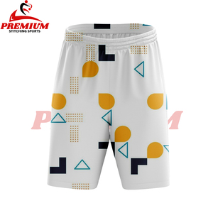 Shorts de course pour hommes imprimés par sublimation, respirants, à taille élastique, pour le basketball, l'été, ou comme short de bain décontracté personnalisé - Product Image 6