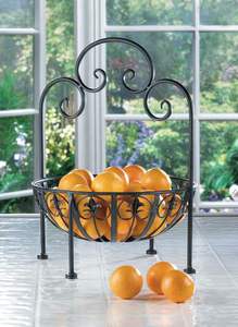 Corbeille à fruits élégante en fer forgé pour comptoir de cuisine, présentoir à fruits frais, décoration de table à manger, décoration intérieure – Fabricant OEM - Product Image 5