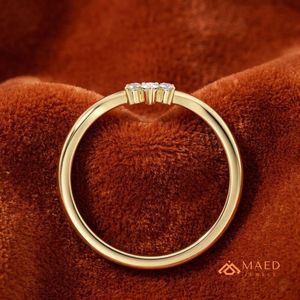 เครื่องประดับ Maed LR 44 Nye ชุบทอง18K ชุดแพร์เพชรโมอิสซาไนท์แบบเปิดเครื่องประดับหรูสำหรับผู้หญิง - Product Image 4
