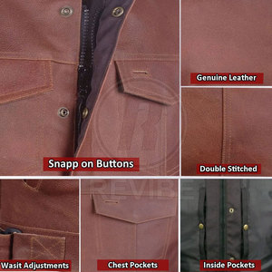 Chaleco de Lana Hecho en Fábrica, Chaleco de Lana del Mejor Material, Diseño Elegante, Atuendo de Motero para Hombre de Invierno, en Venta en Línea - Product Image 6
