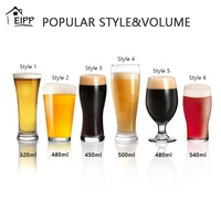 Verres à bière EIPP très demandés pour usage quotidien, avec logo personnalisé, 16oz et 20oz, pour hôtels, restaurants et brasseries artisanales