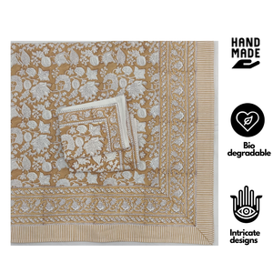 Premium Hand Block Printed 100% Cotton 200TC Floral Bed <b>Sheet</b> Set Boho Indian Print <b>King</b> <b>Size</b> Eco Friendly Soft Machine Washable - Product Image 2