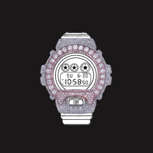Luxury Street Style DW6900 Iced Out Mod Watch Heavy Steel <b>Case</b> Diamond Look Custom Timepiece Gshock watch - Product Image 2