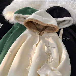 Sudadera con Capucha Lisa, Personalizable con Logotipo, de Algodón Grueso y Suave, Estilo Casual Inteligente, Unisex, Directo de Fábrica - Product Image 1