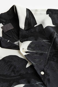 เสื้อเชิ้ตพิมพ์ลายวินเทจลายทาง แขนสั้น สไตล์ลำลองทรงโอเวอร์ไซส์ แบบติดกระดุม เหมาะสำหรับใส่ทำงาน ฤดูใบไม้ผลิ/ฤดูร้อน - Product Image 4