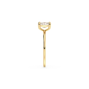 Bagues de fiançailles et de mariage REYES Fine Jewelry Luxury en or massif 14 carats avec diamant de laboratoire taille coussin 1 carat pour femmes. - Product Image 4