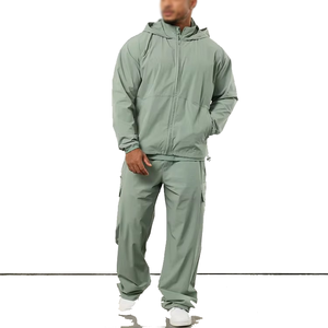 Veste coupe-vent rétro en nylon pour homme, imperméable, style streetwear, veste de sport d'extérieur, grande taille, logo personnalisé - Product Image 6