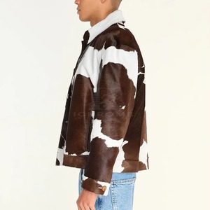 Wholesale Latest Design Men Winter <b>Jacket</b> Best Quality Top Selling Men Cowhide Leather <b>Jacket</b> For Online Sale - Product Image 5