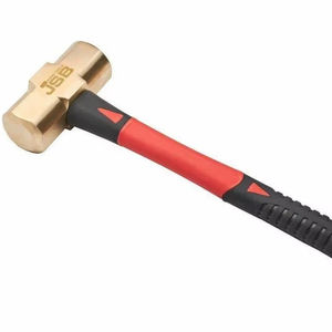 ค้อนเหล็กบริสุทธิ์ 8 กก. พรีเมียม ด้ามไฟเบอร์กลาส ไม่เกิดประกายไฟ สำหรับงานหนัก อุปกรณ์งานโลหะอุตสาหกรรมเพื่อความปลอดภัย - Product Image 1