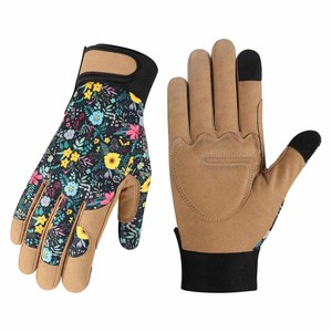 Guantes de Jardinería para Mujer, Resistentes a Pinchazos y Espinas, Protección para las Manos de Cuero Sintético, Guantes de Jardín Duraderos - Product Image 2