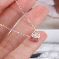 Parure de bijoux en argent 925 Collier pendentif cœur en argent sterling Zircon cubique Coeur en argent plaqué or 925 Collier cœur