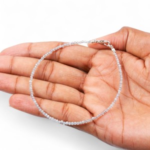 Pulsera de Labradorita Natural con Cuentas de 2MM, Pulsera de Piedras Preciosas de Labradorita Redondas Microfacetadas para Mujer, Joyería de Cristal Curativa al por Mayor - Product Image 4