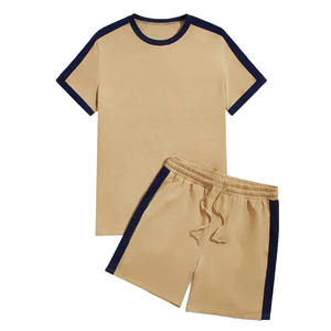 Conjunto Deportivo Transpirable de Verano para Hombre, Talla Grande, Camiseta y Pantalones Deportivos Casuales, MARCA BS 2026 - Product Image 1