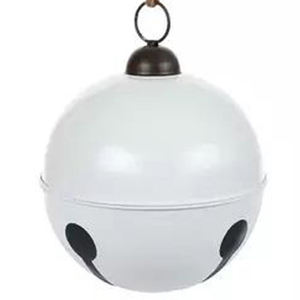 Boule de Noël décorative en métal en forme d'étoile, finition argentée, qualité export, vierge pour sublimation - Product Image 2