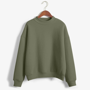 Nouveauté : Sweat-shirts légers pour femmes, col rond, manches trois-quarts, design personnalisé, broderie sur le devant, tissu polaire personnalisé - Product Image 2