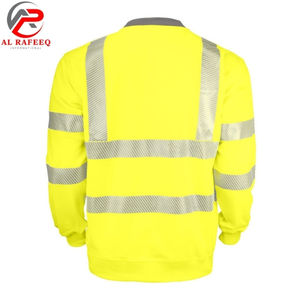 Nueva Llegada 2026 Sudadera para Hombre al por Mayor, Cuello Redondo, Reflectante de Alta Visibilidad, Sudadera de Invierno para Mujer, Forro Polar, Lisa, de Alta Visibilidad - Product Image 2