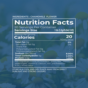 TVOY CALMING Té Verde de Manzanilla (1.2g X 20 Unidades) Té Saludable Fresco en Bolsas - Product Image 4