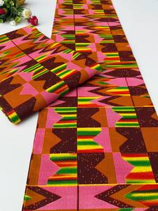 Kenya tissu de coton ciré africain 100 pour cent de coton avec des couleurs vives pour les vêtements robes sacs et projets de couture - Product Image 6