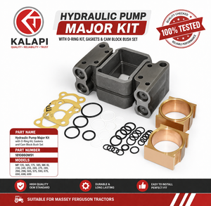 Massey Ferguson Tractor Hydraulic Pump Major Repair Kit 1810860M91 O Ring Gasket Cam Block Bush <b>Set</b> (Cast Iron Stainless Steel) - Product Image 2