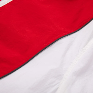 Veste de survêtement universitaire personnalisée Psi Gamma Rho rouge et blanche, légère, à capuche, imperméable, coupe-vent, entièrement zippée, imprimée - Product Image 6