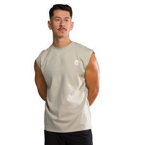 Débardeur de sport vintage gris pour homme avec motif graphique, sans manches, pour la musculation et le fitness, vente en gros OEM en vrac - Product Image 4