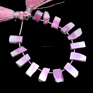 Perles de Pierre de Lune Bio Naturelle Premium Polies et Lisses, Formes Fantaisie, 4 Pouces, 10x5mm-12x5mm, Fil de Pierres Précieuses Certifié par un Certificat Tierce Partie - Product Image 1