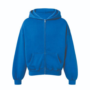 Sudadera con Capucha Unisex con Cierre, 100% Algodón, Forro Polar Transpirable, Capucha Ajustable, Estilo Práctico para Invierno - Product Image 5
