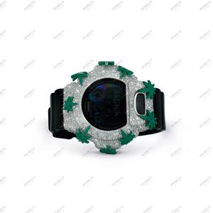 นาฬิกาหรูประดับเพชรโมอิสซาไนต์ ดีไซน์พรีเมียม เหมาะสำหรับเป็นของขวัญงานแต่งงานหรือหมั้น สำหรับทั้งชายและหญิง - Product Image 2