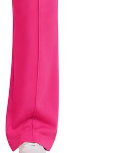 Manufacturer Customized Women Hot Pink Wide Leg Sweatpants High Waist Loose Fit Lounge Jogger Pants Casual Streetwear Daily Wear - Product Image 4