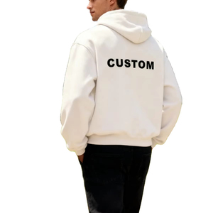 Sweats à capuche pour hommes, poids lourd 100% coton uni, avec logo personnalisé, pull à capuche personnalisé de haute qualité à prix bon marché - Product Image 1