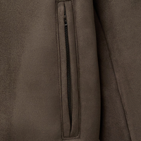 Blouson Bomber Polaire Homme ROLEIN SPORTS avec Fermeture Éclair, Col Montant, Style Décontracté, Couleur Unie, Coupe Classique, Logo Avant, Service OEM